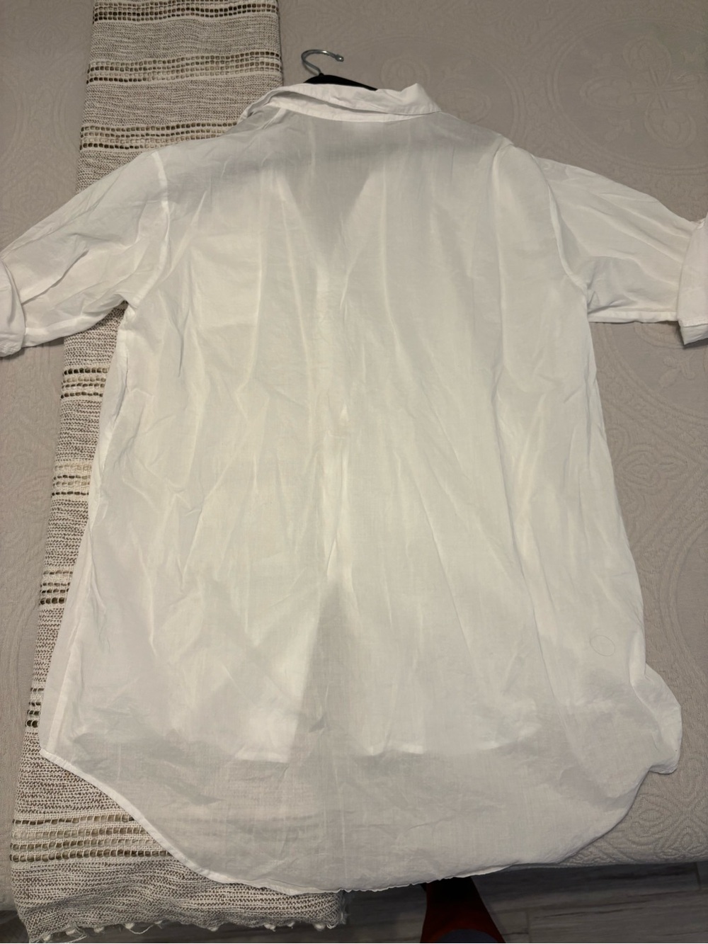 Classic White Long Cotton shirt sleeved Shirt/nightdress/ cover up